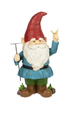 Midwest CBK E9 Garden Gnome W/ Rake Figurine 12in 160408