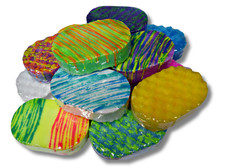 Exfoliating Soap Filled Sponges - Scented Luxury Perfume Fragranced Men Women