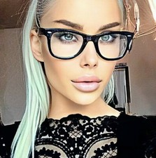 NEW Classic Thin Square Rectangular Big Fashion Nerd Geek Eyeglasses Frames 8068