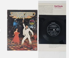 1977 ORIGINAL SATURDAY NIGHT FEVER MOVIE PROGRAM WITH MINT RECORD EX CONDITION