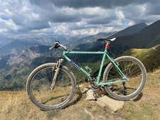 bianchi colore verde mtb freccia celeste taglia M cambio Shimano fork Marzocchi