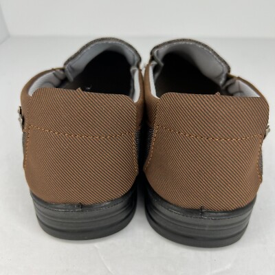 Mens Brown and Gray Breathable Casual Soft Soled Slip On Size 7.5 Loafers Mens Brown and Gray Breathable Casual Soft Soled Slip On  main image 3