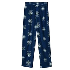Outerstuff Seattle Mariners MLB Boys' Youth Team Color Sleepwear Pant, Navy
