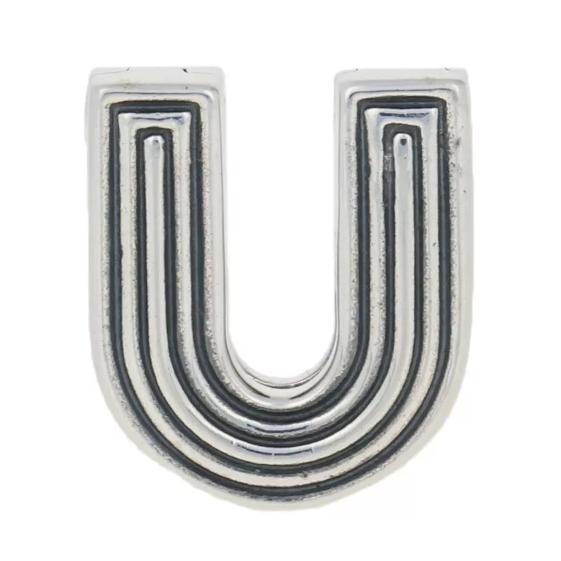 Pandora Reflexions Letter U Clip Charm Sterling Silver NEW