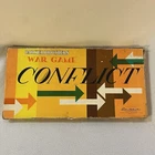 1960 Vintage Conflict War Game Parker Brothers Board Game Complete Metal Pieces