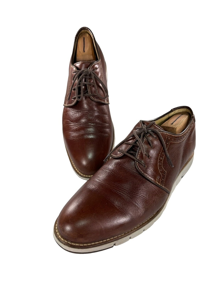 Johnston & Murphy Mens Size 9.5M Oxford Brown Leather  display picture 2