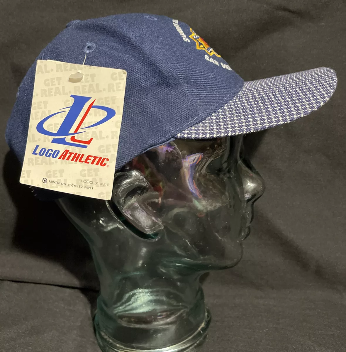 1998 LOGO SAN DIEGO CALIFORNIA NFL SUPER BOWL XXXII BLUE STITCHED CAP