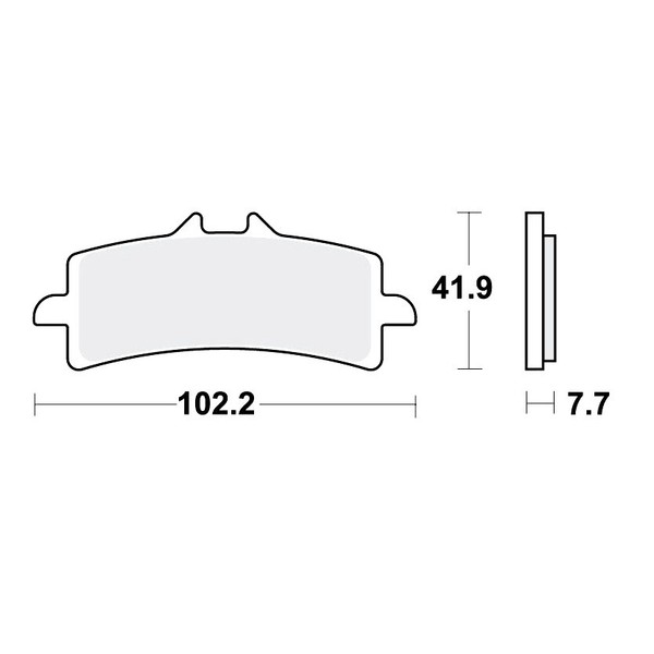 TRW SV BremsbeläGe Passend Vorn FüR Triumph Speed Triple 1050 R Bj. 2012-2014-image