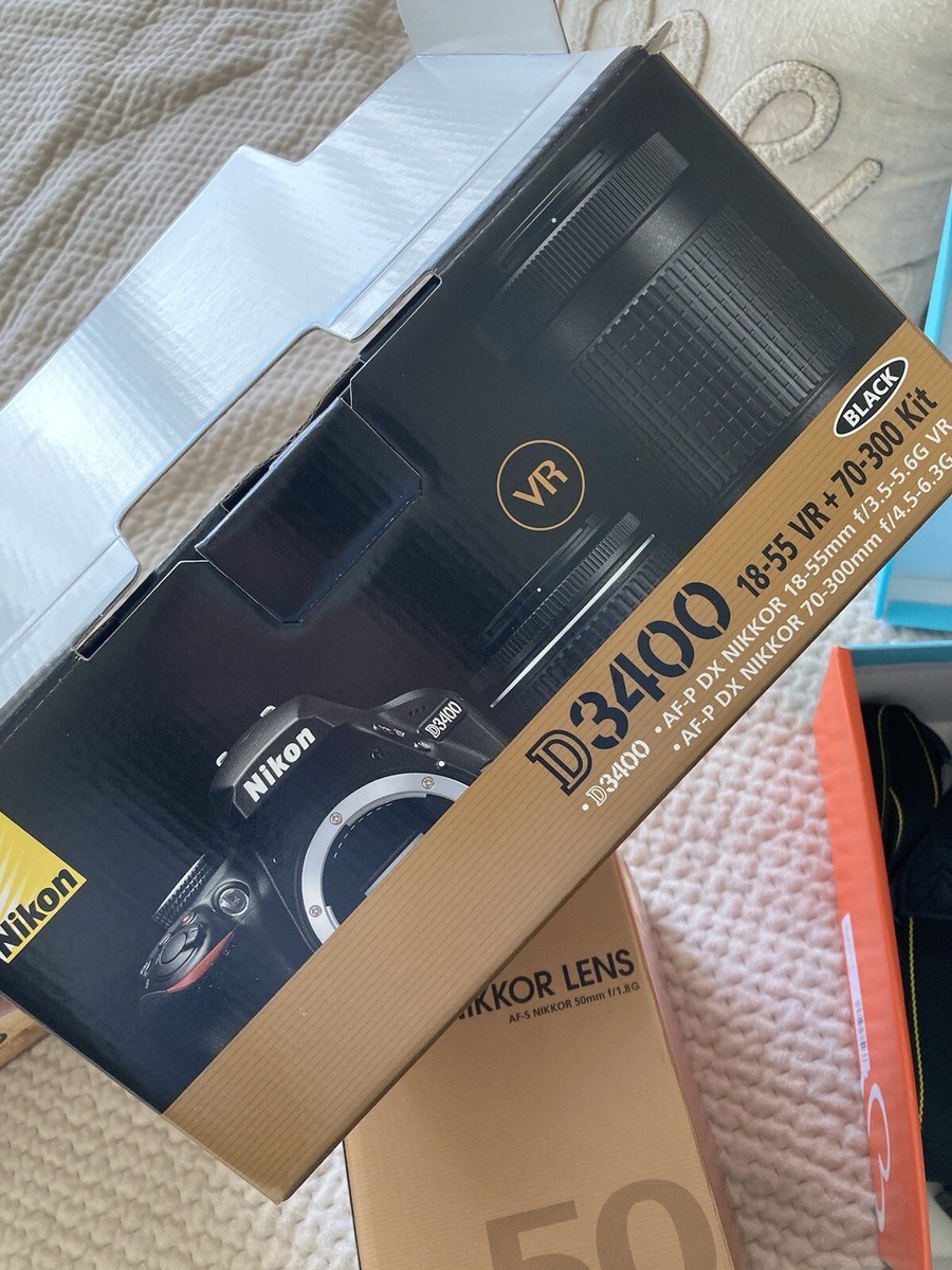 Nikon D3400 DSLR Bundle- 3 lenses, Camera Bag, Etc Nikon D3400 DSLR Bundle- 3 lenses, Camera Bag, Etc