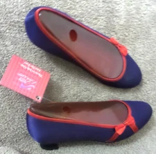 NWT Keds Grasshoppers Anna Purple Pump Women's Red Hat Society Satin Shoes Sz 5