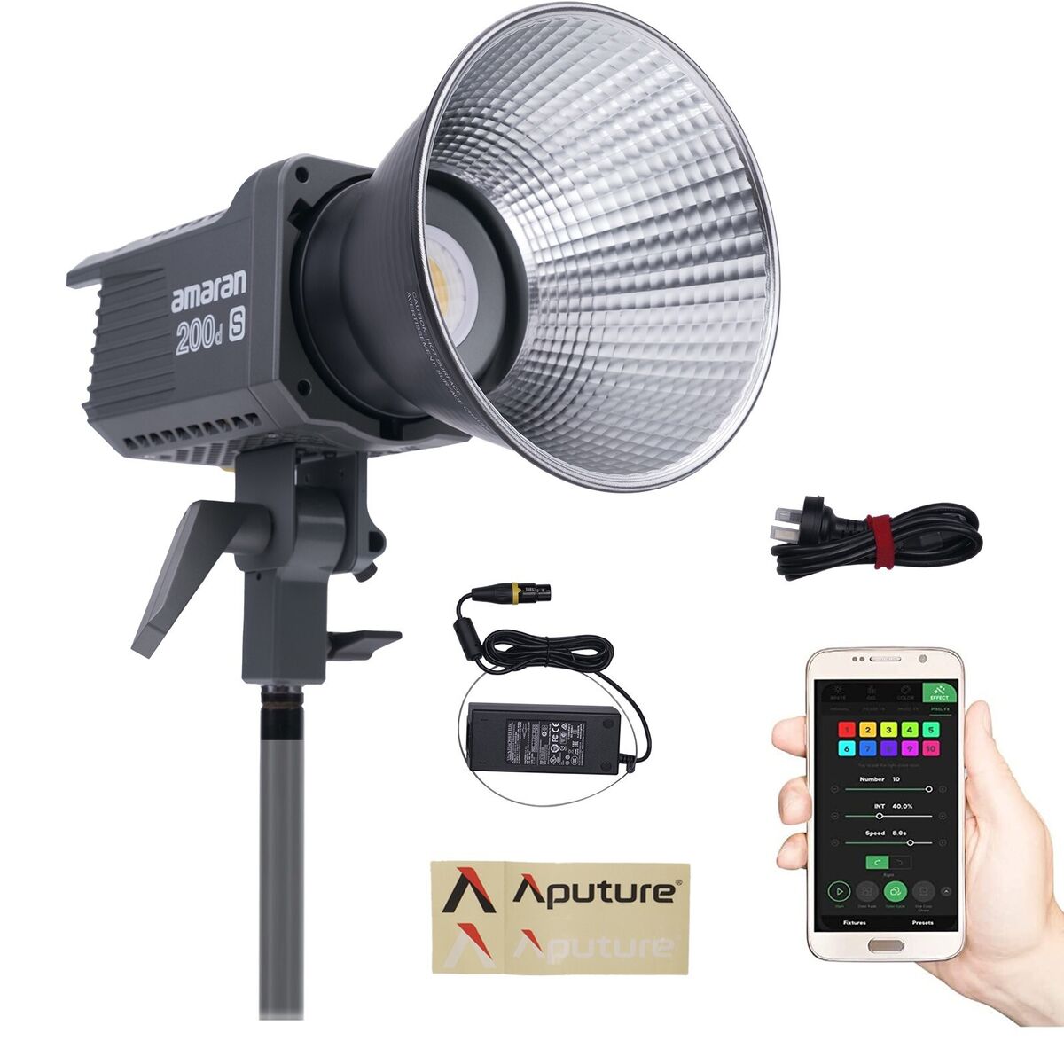 Aputure Amaran 200d S LED Video Light 200W 5600K Bowens Aputure Amaran 200d S LED Video Light 200W 5600K Bowens