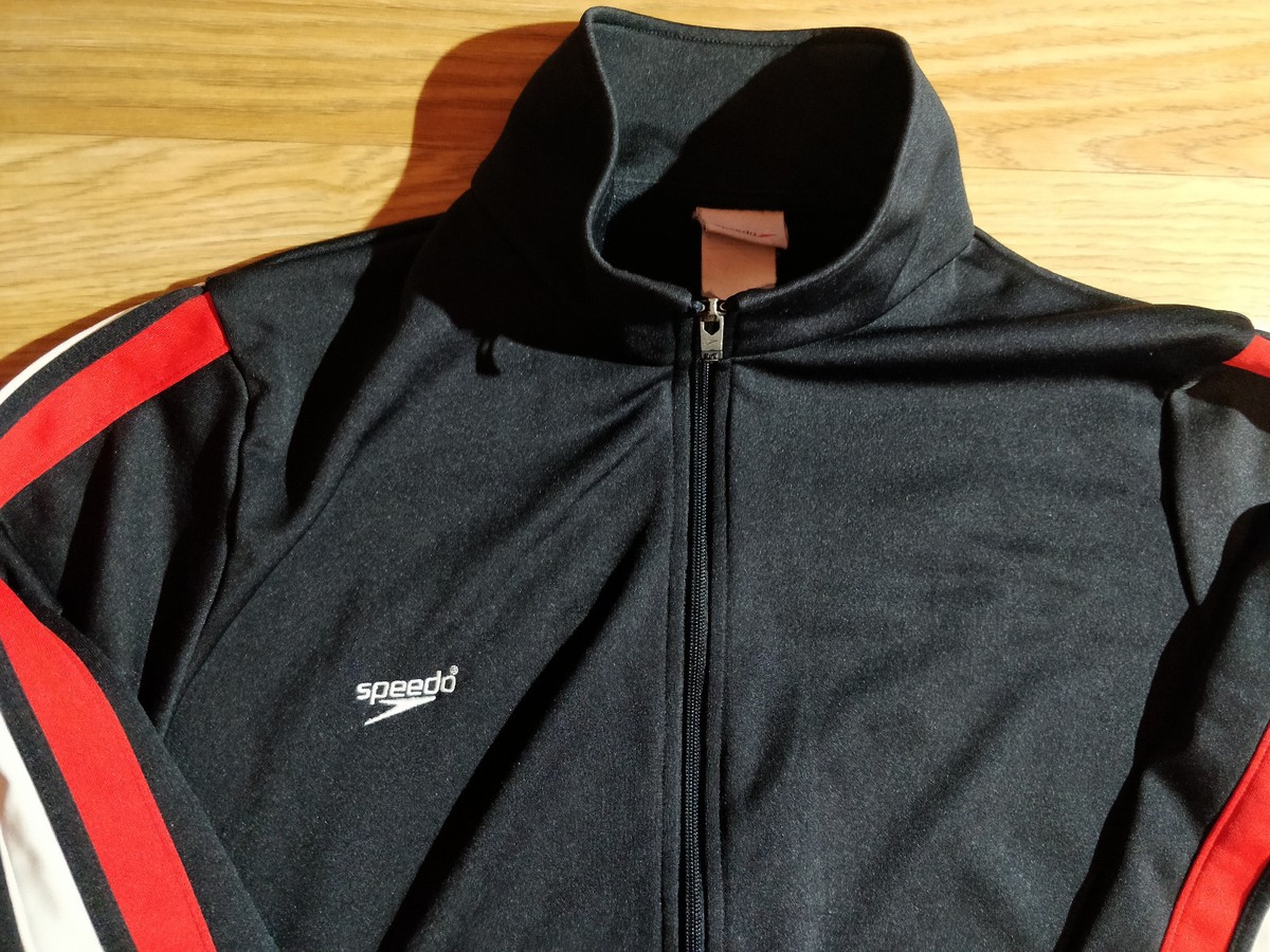 【speedo】ヴィンテージ　ジャージ【メンズM】ネイビー　J5 Speedo Vintage Mens Tracksuit Top Jacket Navy Blue | eBay