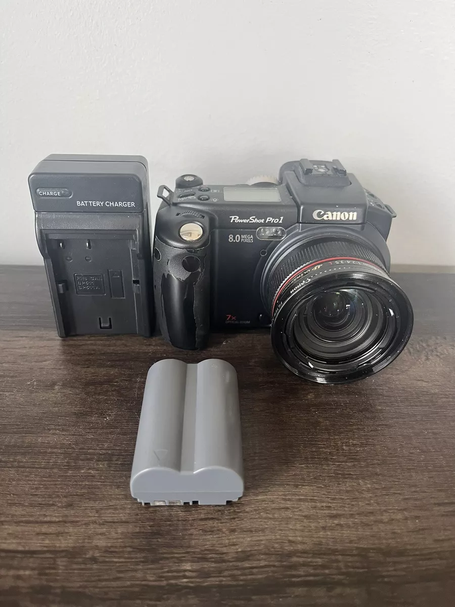 Canon PowerShot Pro 1 8.0MP Digital Camera-Black W/New Battery