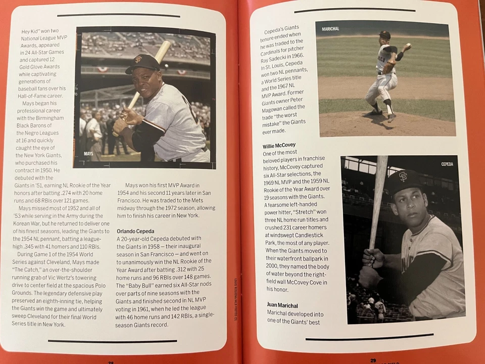2024 MLB AT RICKWOOD FIELD GAME DAY PROGRAM CARDINALS VS. GIANTS WILLIE MAYS - Image 2 of 4