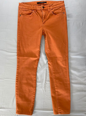 Joe's 'Skinny Visionaire' 5-Pocket Stretch Denim Jeans. Orange, Size 28. GUC!!