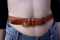 ( 42 X 1-1/4 ) che Women's Brown Tan Silver Belt Plus Leather Soft ( L -xl) ( 42 X 1-1/4 ) che Women's Brown Tan Silver Belt Plus Leather Soft ( L -xl)