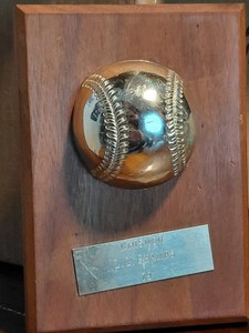 Gary Carter Signed Little League Plaque 1979 *verified* Original Owner