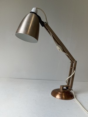 Vintage Mac Lampe 50er Jahre Messing/Kupfer Optik