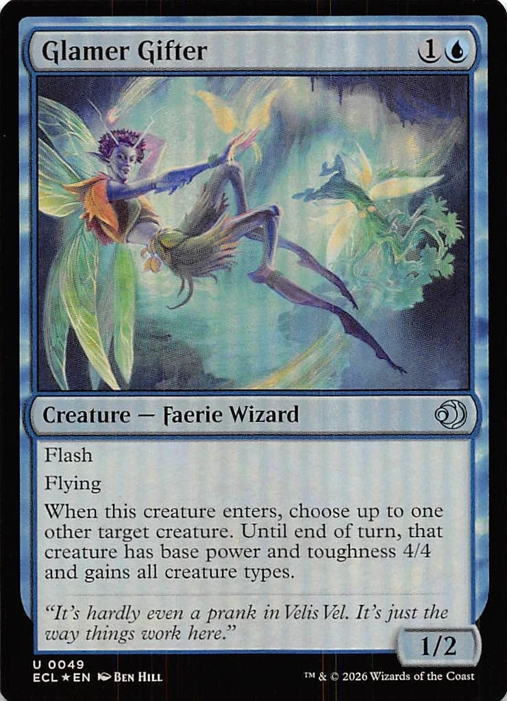 Glamer Gifter Foil 49 Lorwyn Eclipsed Magic the Gathering