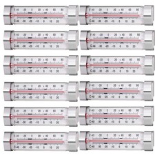 12 Pack Fridge Refrigerator Freezer Thermometer Transparent