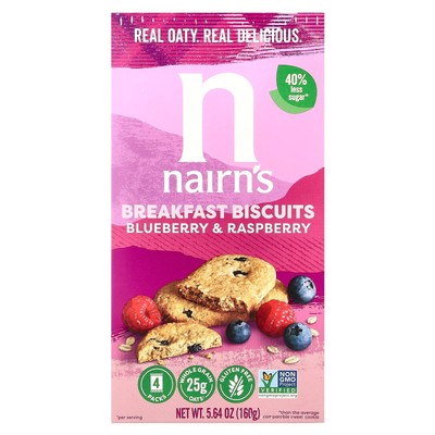 Breakfast Biscuits, Blueberry & Raspberry, 5.64 oz (160 g)