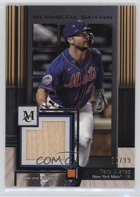 2024 Topps Museum Collection Meaningful Material Relics 60/99 Pete Alonso 1t8i