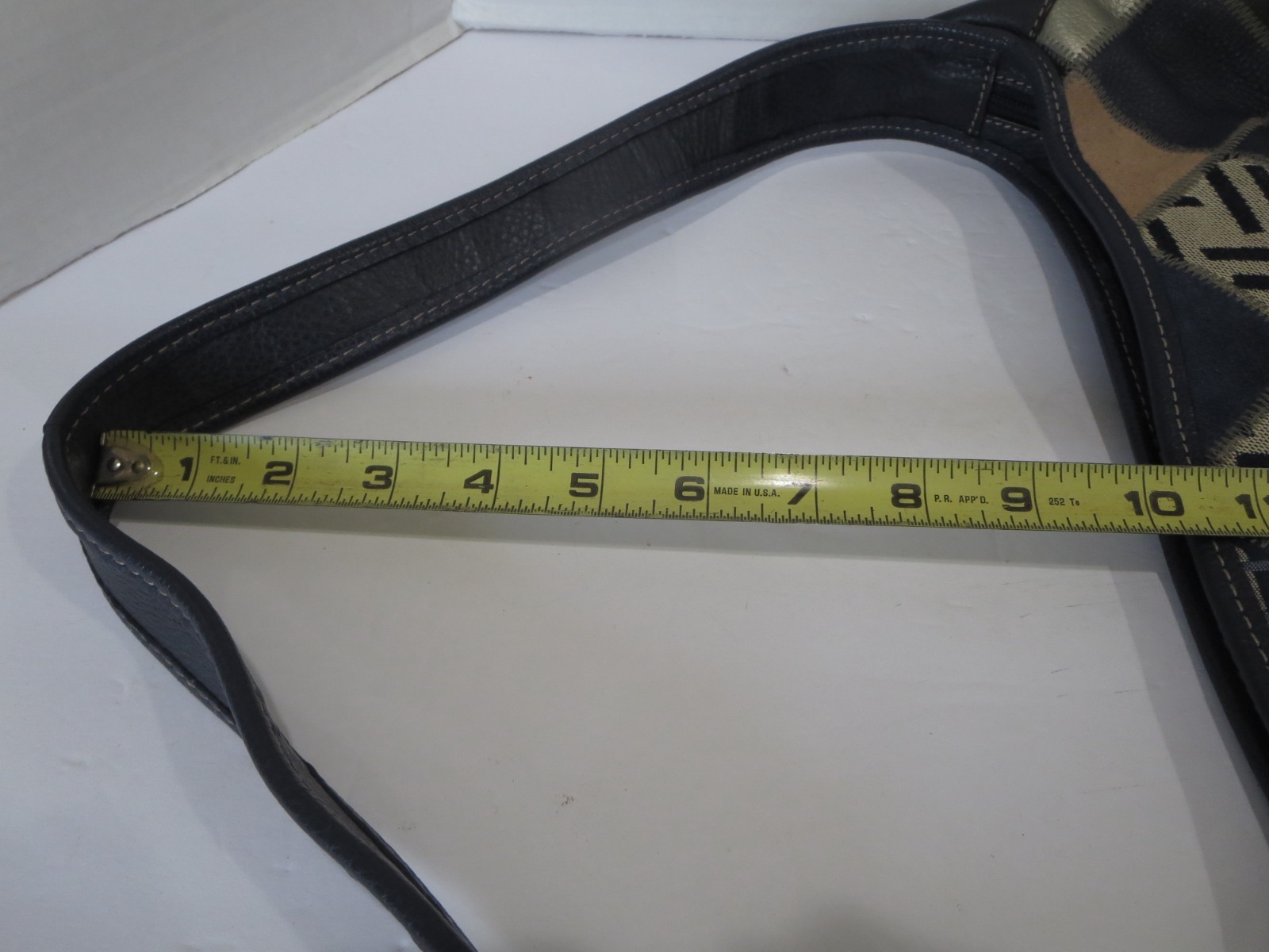 Tignanello Boho Blue Leather Patchwork Handbag Wo… - image 13