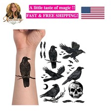 Temporary Tattoo Stickers for Adults Men Women, Fake Tattoos on Face Hand Nec...
