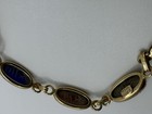 WOW RARE VTG W.E. Richards Company 14k Solid Gold MULTI GEMSTONE SCARAB BRACELET — photo 6