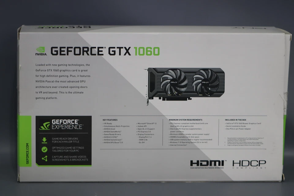 PNY GeForce GTX 1060 6GB Graphics Card (VCGGTX10606PB) - Image 3 of 4