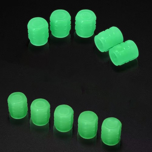 4* Tire Valve Cap Luminous Car Vehicle Wheel Prank Valve Cap Glow Dust Cover Kit - Picture 10 of 12