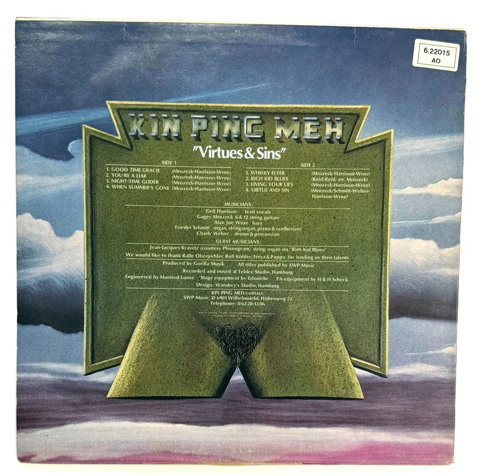 OG  1974 Kin Ping Meh Virtue & Sins  German Pressing on Nova NM Vinyl - Bild 3 von 4