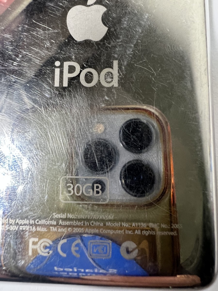 Apple iPod Classic Video 5th 5.5 Gen (30GB) A1136 Black - MA446LL