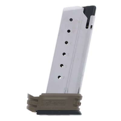 Springfield Armory XD-S .40 Cal 7-Round Magazine w/ FDE Grip 1 & 2