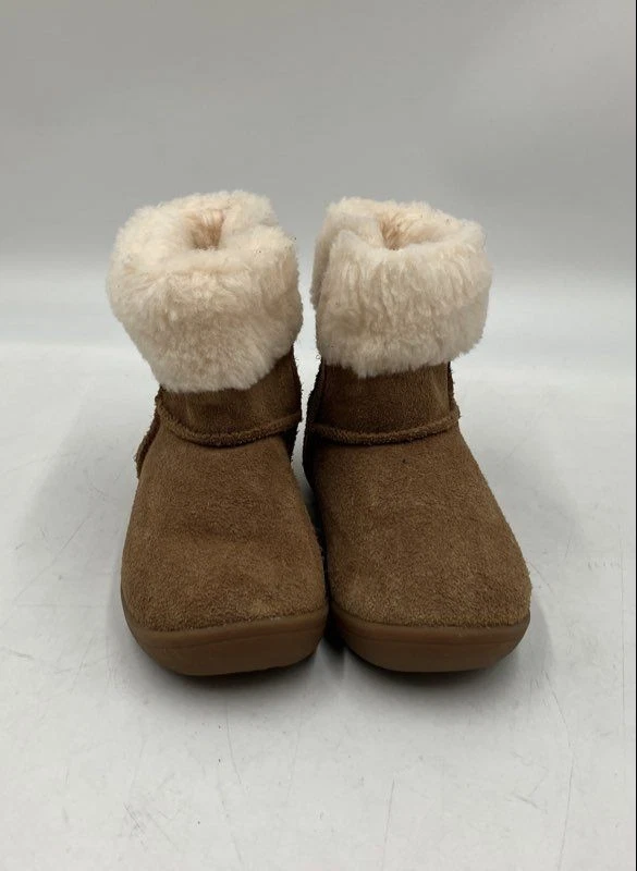 Botas UGG para niños Sammee 1157637 marrón gamuza al tobillo estilo piel de oveja talla 8 Foto 3 de 4