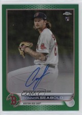 2022 Topps Chrome Rookie Green Refractor 91/99 Connor Seabold #RA-CS Auto 0r3f