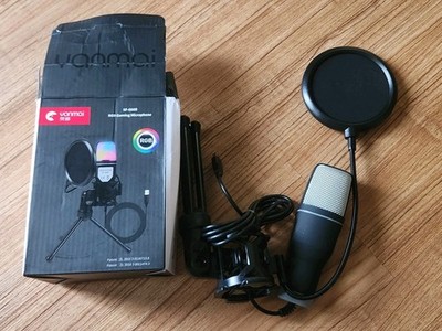 Yanmai SF666R USB Microphone RGB Condensador Wire Gaming Mic Podcast