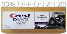 Crest 3D White Whitening Therapy Toothpaste, Charcoal, 4.6 Oz, Exp 06/2028