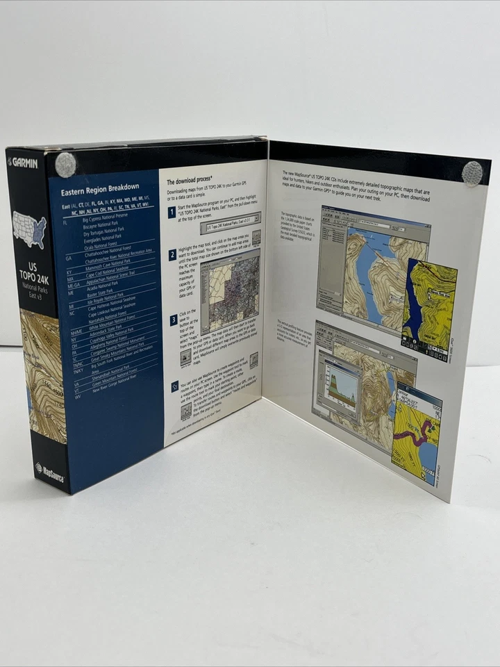 Garmin TOPO US 24K National Parks West v2 CD Book CD - Open Box New Complete - Image 3 of 4