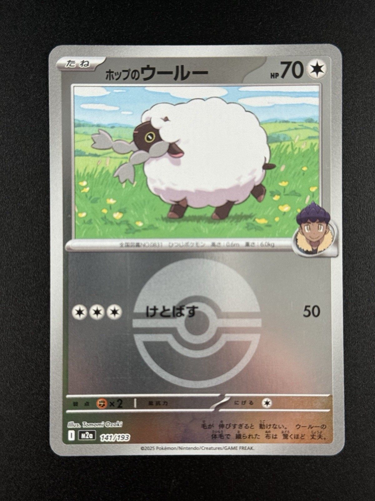 Pokemon Card MEGA Dream ex Hop's Wooloo 141/193 M2a Mirror(Poke Ball) JP NM
