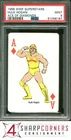 1988 WWF SUPERSTARS PLAYING CARDS HULK HOGAN HOF ACE OF DIAMONDS PSA 9