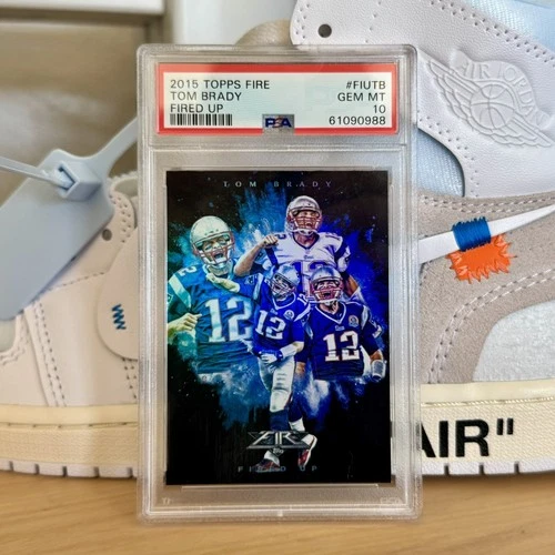 2015 Topps Fire Tom Brady FIRED UP #FIU-TB PSA 10 SP 🔥 POP 2 🔥 Patriots