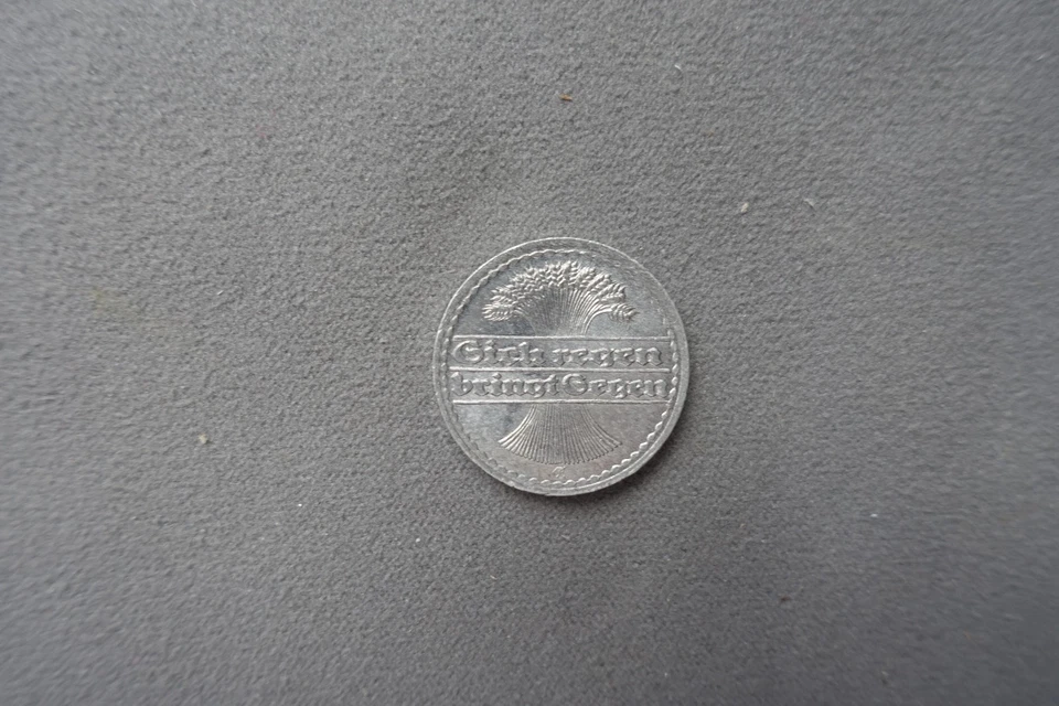 50 Pfennig 1921 E Deutsches Reich Weimarer Republik Münze Alu - Bild 2 von 4