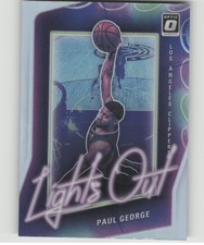 2020 Donruss Optic Paul George #15 Lights Out Holo