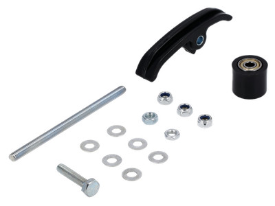 Set: Kettenführung offene Kette, Schwarz - für Simson S50 S51 S70