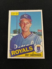BRET SABERHAGEN ROOKIE OPC 1985 O-PEE-CHEE KANSAS CITY ROYALS BASEBALL CARD !!. rookie card picture
