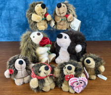 Russ Berrie Hedgehog Lot Of 8 Harold, Roses, Kisses, Flower, Vintage, Tags 3  -5  