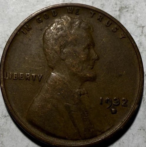 1932 D Lincoln Wheat Cent/Penny VF T391