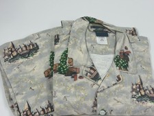 NWOT Pottery Barn Harry Potter Hogwarts Christmas Organic Flannel Pajamas Large