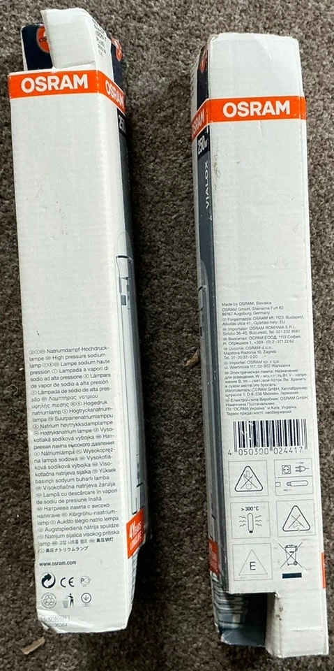 Osram E40 VIALOX NAV-T (SON-T) High pressure sodium Lamp 250W. X. 2 - Image 4 of 4